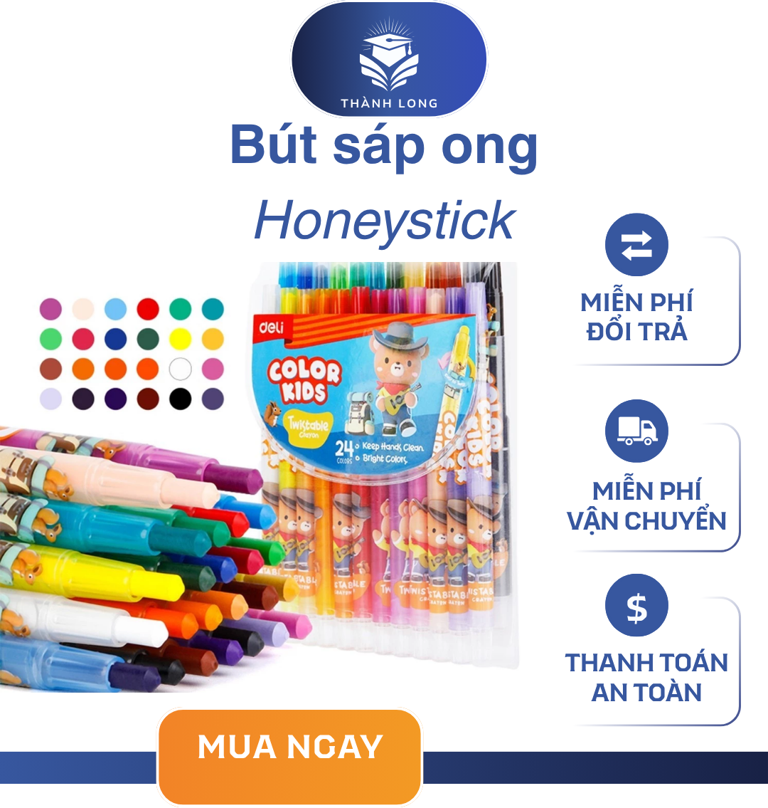 Bút sáp ong Honeystick