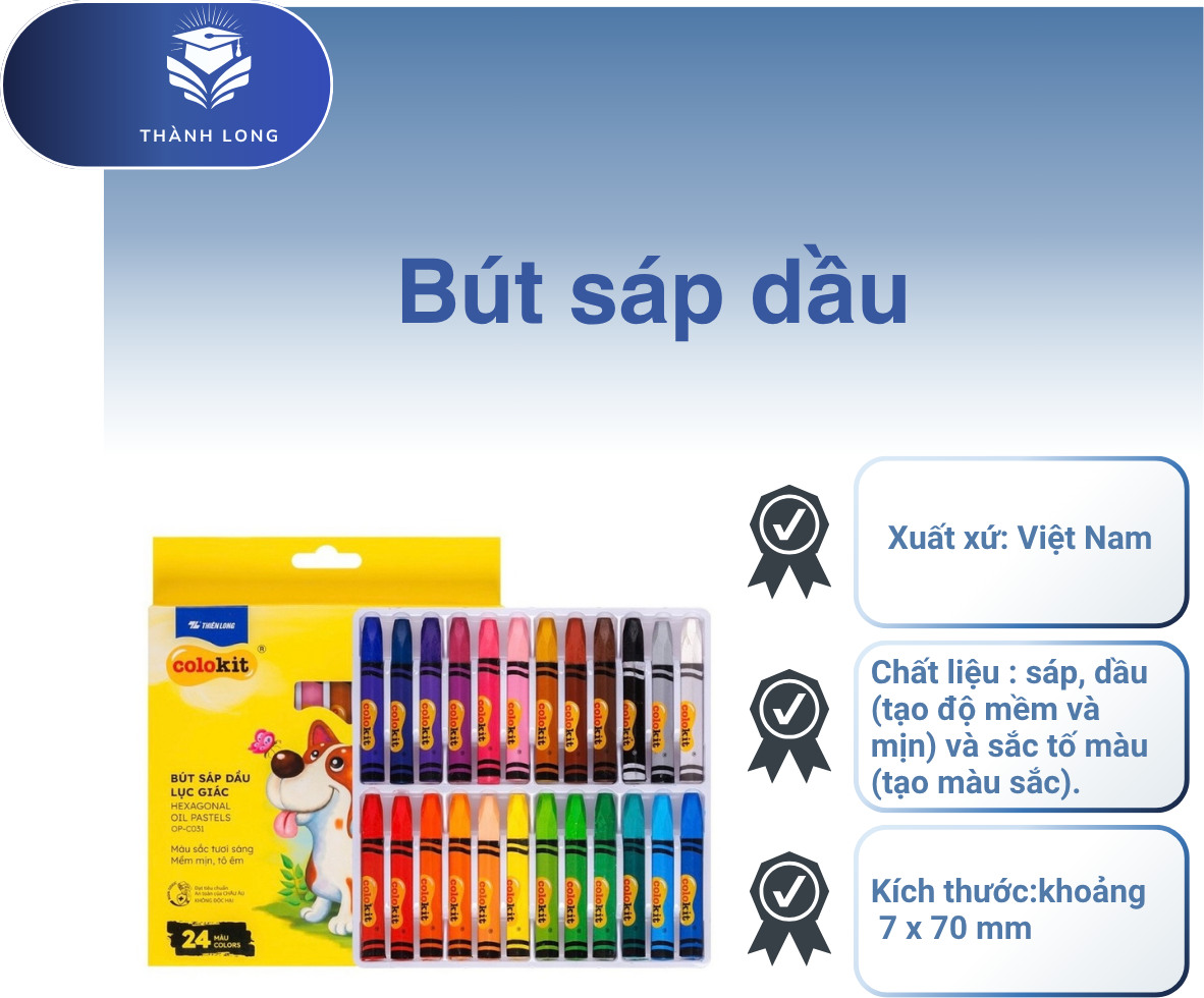 Bút sáp màu hộp giấy - Ảnh 3