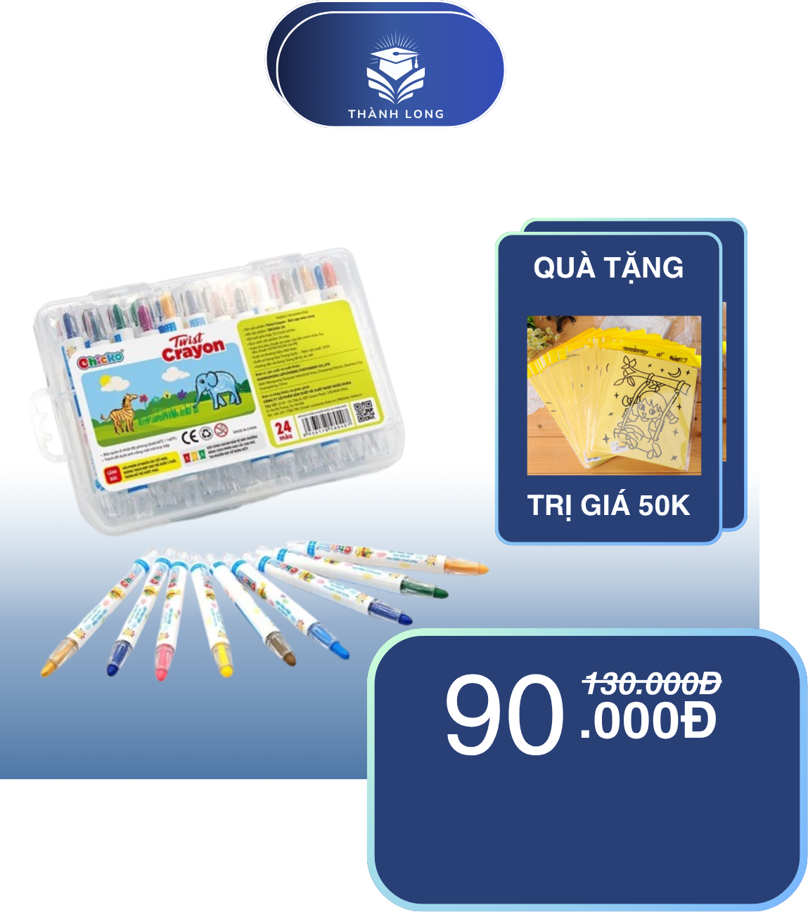 Bút sáp màu xoay Twist Crayon - Ảnh 3