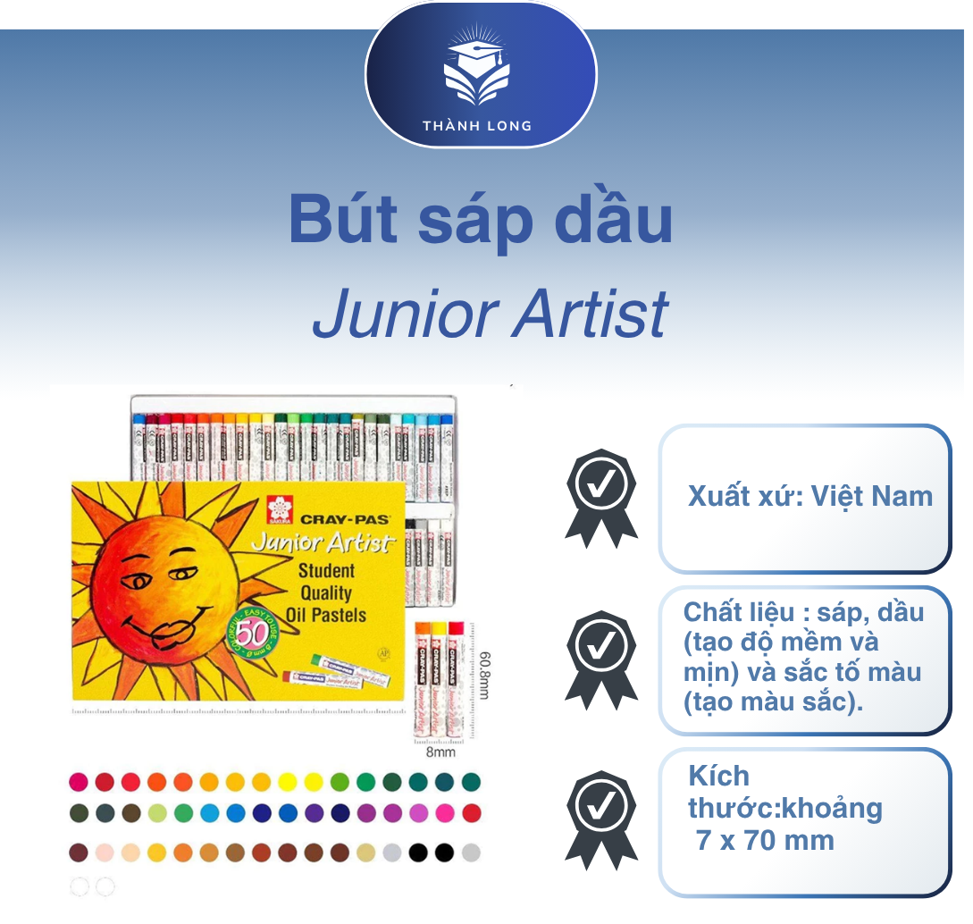 Bút sáp dầu Junior Artist - Ảnh 2