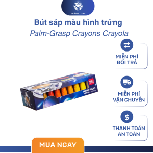 Bút sáp màu hình trứng Palm-Grasp Crayons Crayola